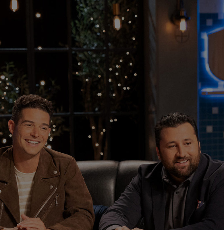 Wells Adams and Chef Daniele Uditi at the judging table on Hulu’s Best in Dough