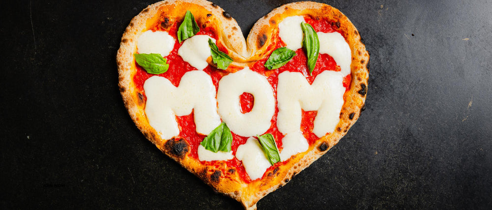 Mamma Mia Margherita heart shaped pizza for Mother’s Day