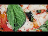 Video panning over Vegan Margherita pizza